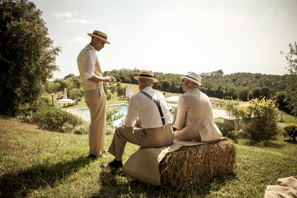 matrimonio vintage in collina toscana